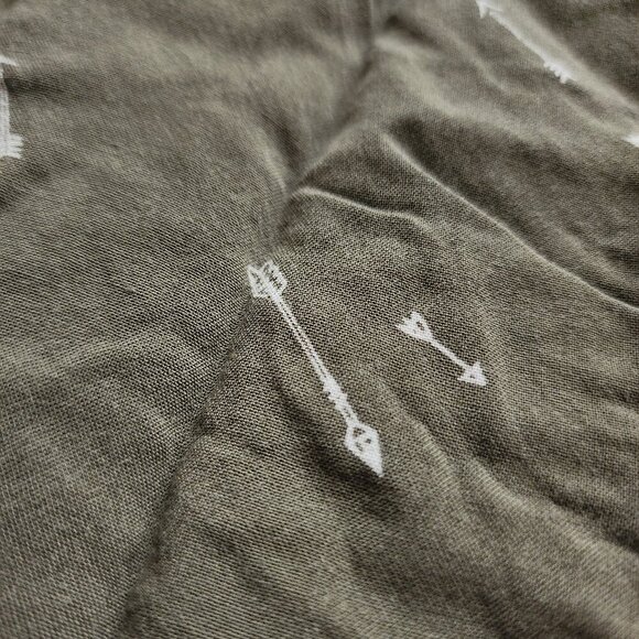 Short Sleeve Button Down Shirt Arrow Green NOBO Juniors Sz Med to LG - Picture 3 of 6